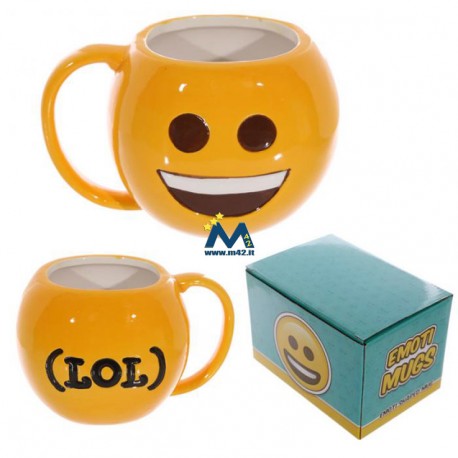 Tazza mug in ceramica Emoticon Sorriso - LOL