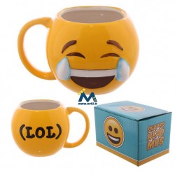 Tazza mug in ceramica Emoticon Risata - LOL