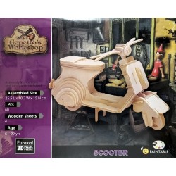 Puzzle Moto in legno
