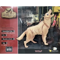 Puzzle Lupo in legno