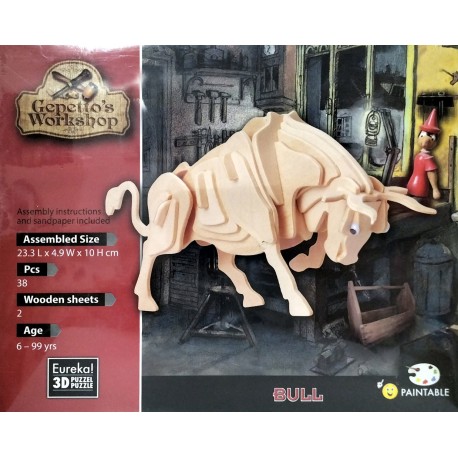Puzzle in legno: Toro