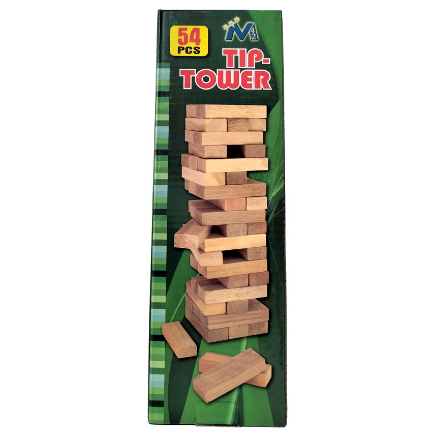Big Game Hunters Jumbo Hi-Tower In Una Borsa – Impila Da 0.6 Metri Fino A 1.5 Metri Di Altezza – Gioco Della Torre In Legno Di Pino Massiccio