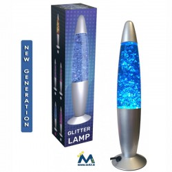 Lava lamp - Lampada vulcano Glitter blu