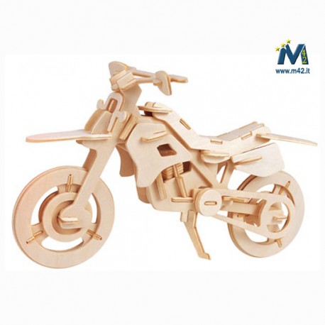 Puzzle Moto in legno
